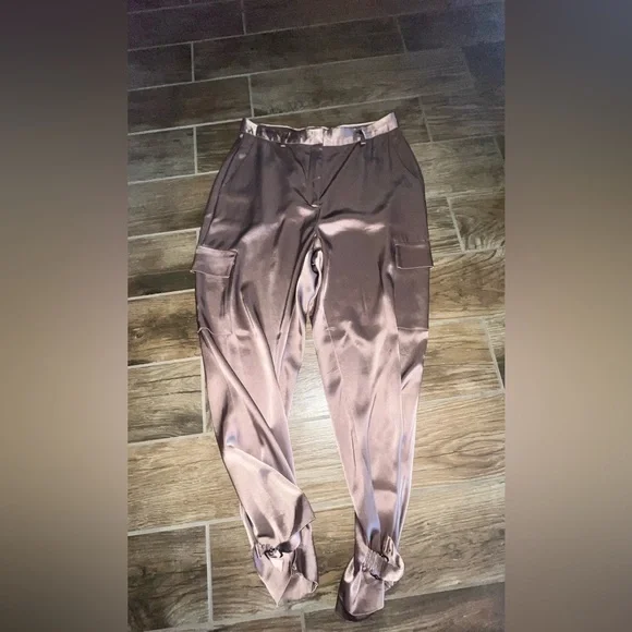 Aritzia Babaton Refined Satin Cargo Pant - Picture 3 of 7